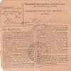 Paketkarte 1948: Reichertshausen nach Haar / München