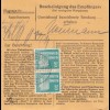 BiZone Paketkarte 1948: Marquartstein nach Haar b. München