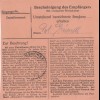 Paketkarte 1948: Krumbach nach Haar, Heil- und Pflegeanstalt