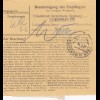 Paketkarte 1948: Vohburg nach Haar b. München