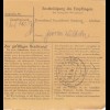 Paketkarte 1948: München-Obermenzing nach Haar b. München