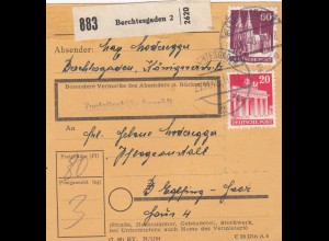 BiZone Paketkarte 1948: Berchtesgaden nach Eglfing-Haar