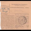 BiZone Paketkarte 1948: Bonn nach Haar, Nachgebühr