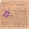 Paketkarte 1947: Altötting nach Bad Feilnbach
