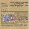 Paketkarte 1948: Nördlingen nach Putzbrunn