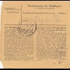 Paketkarte 1948: Frankfurt nach Teisendorf