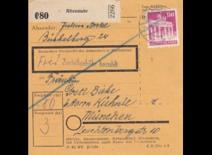 BiZone Paketkarte: Altenmuhr nach München