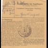 BiZone Paketkarte 1948: Paffenhofen nach Haar b. München