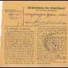 Paketkarte 1948: Kraiburg nach München Haar