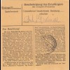 BiZone Paketkarte 1948: Utting nach München