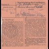 Paketkarte 1948: Mindelheim nach Haar bei München