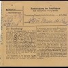 Paketkarte 1948: Wiesbaden nach Post Haar, Putzbrunn