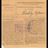 BiZone Paketkarte 1948: Ehingen / Nördlingen nach Gmund, Tegernsee
