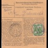 BiZone Paketkarte 1948: Uffenheim nach Haar, Heilanstalt, Wertkarte