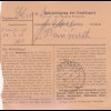 Paketkarte 1948: Celle 1 nach Haar bei München, Wertkarte