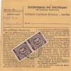 Paketkarte 1946: Moosburg nach Feilnbach 