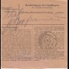 Paketkarte 1948: Herford nach Haar, Wertkarte 
