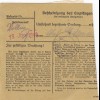 Paketkarte 1948: Fürth nach Eglfing b. München