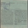 Paketkarte 1947: Berlin-Halensee nach Feilnbach, besonderes Formular
