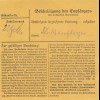 Paketkarte 1947: Altötting nach Bad Aibling