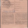 Paketkarte 1948: Rehau nach Teisendorf, Nachnahme