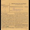 Paketkarte 1948: Peißenberg nach München