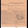 Paketkarte 1948: Bad Wörishofen nach München, Frauenklinik