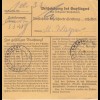 Paketkarte 1948: Michelsneukirchen nach Haar, Wertkarte