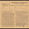 BiZone Paketkarte 1948: Weißenburg nach München, Selbstbucher