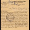 BiZone Paketkarte 1948: Mittelberg Allgäu nach Haar