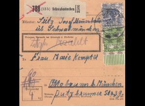 BiZone Paketkarte: Schwabmünchen nach Ottobrunn bei München