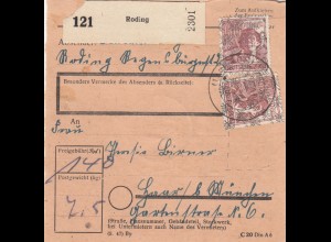 BiZone Paketkarte: Roding nach Haar bei München