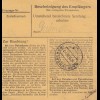 BiZone Paketkarte 1948: Wildenberg nach Haar, Frauenklinik, Röntgenhaus