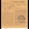 BiZone Paketkarte 1948: Donaustauf nach Haar b. München