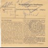 Paketkarte 1948: Frankfurt Eckenheim nach Haar