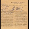 BiZone Paketkarte 1948: Landshut Schligenthal nach Haar