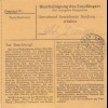 Paketkarte 1948: Wald über Mühldorf nach Haar, Heilanstalt