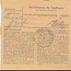 Paketkarte 1948: Herborn Landesheilanstalt nach Haar