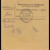 BiZone Paketkarte 1948: Homberg nach Herschbach, Selbstbucher 11/774 Pf.