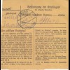 BiZone Paketkarte 1948 : Ziemetshausen nach Gmund, Selbstbucher, Notopfer