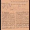 BiZone Paketkarte 1948: Thanning Post Schaufling nach Haar