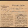 Paketkarte 1947: Riedering nach Haar, Selbstbucher