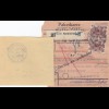 Paketkarte 1948 München Passing n. Brettbrunn, Wertkarte, Nachnahme, Rücksendung