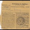 BiZone Paketkarte 1948: München nach Grasbrunn, Selbstbucher, Nachgebühr