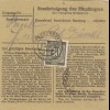 Paketkarte 1948: Herrenberg nach Haar, Wertkarte