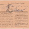 BiZone Paketkarte 1948: Mannheim nach Gmund am Tegernsee, Notopfer