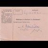Paketkarte 1948: Herbertsfelden nach Haar, mit Notpaketkarte
