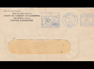 Brief von Seattle/Washington von der Union Oil Company of Carlifonia 1937