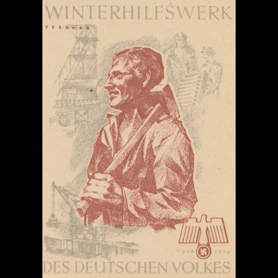 Bergbau: WHW-Winterhilfswerk 1938 - Für Bergwerke