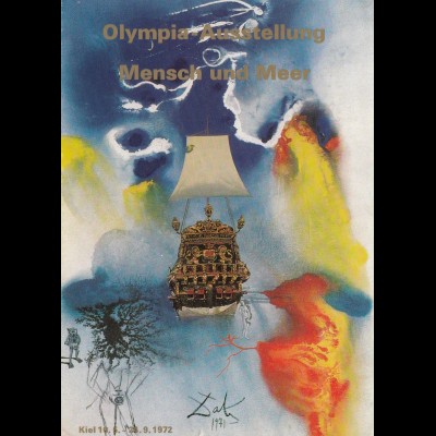 Olympische Spiele 1972 Kiel: Ausstellung Mensch und Meer Ganzsache